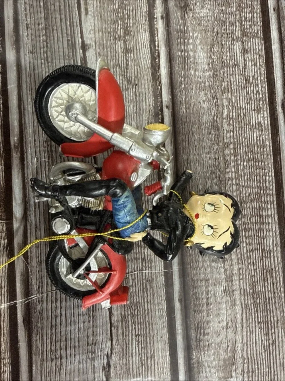 Betty Boop Easy Rider On A Motorcycle & TV Snowball